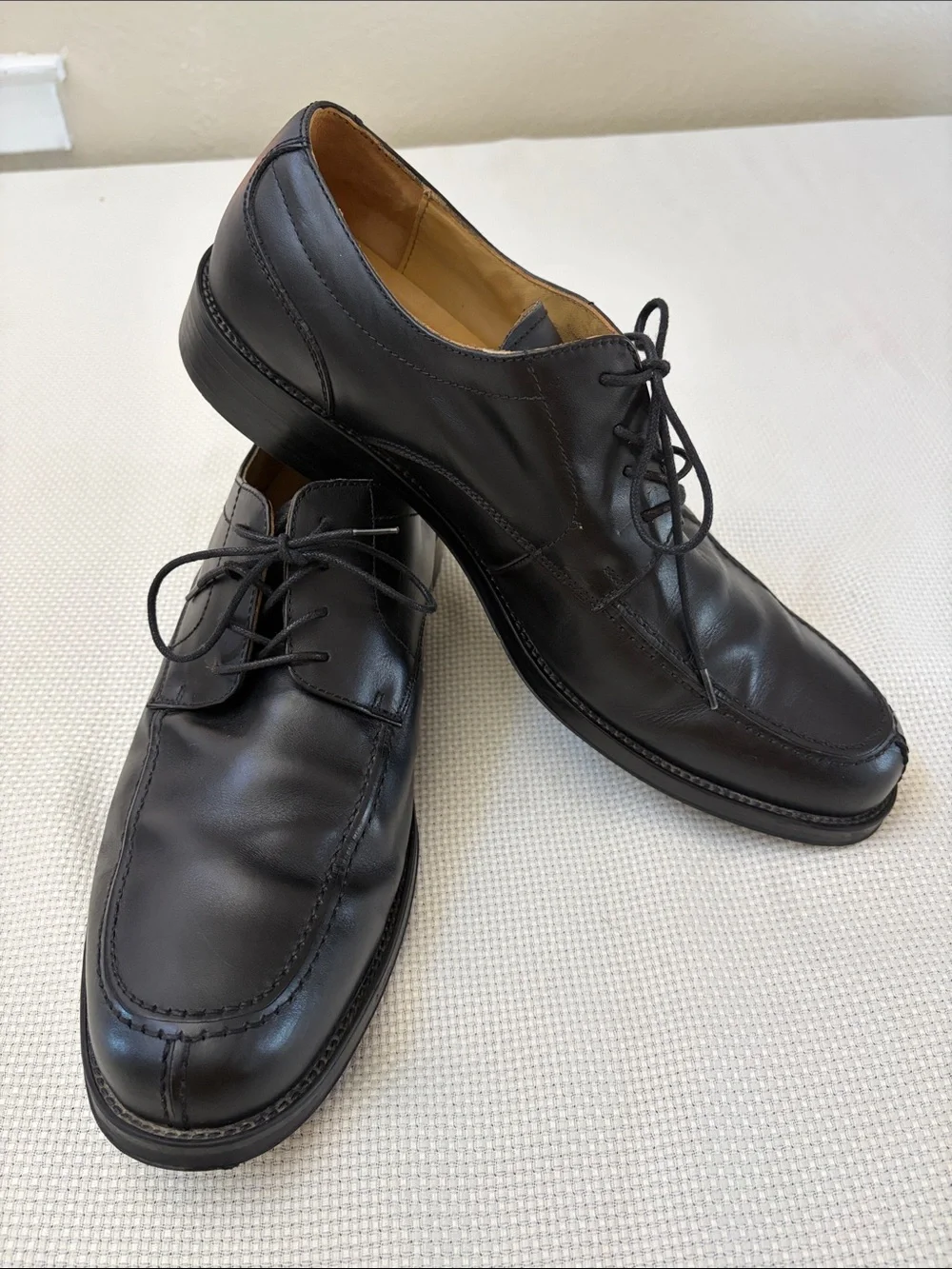 Dockers Black Leather Derby Lace-Up Shoes